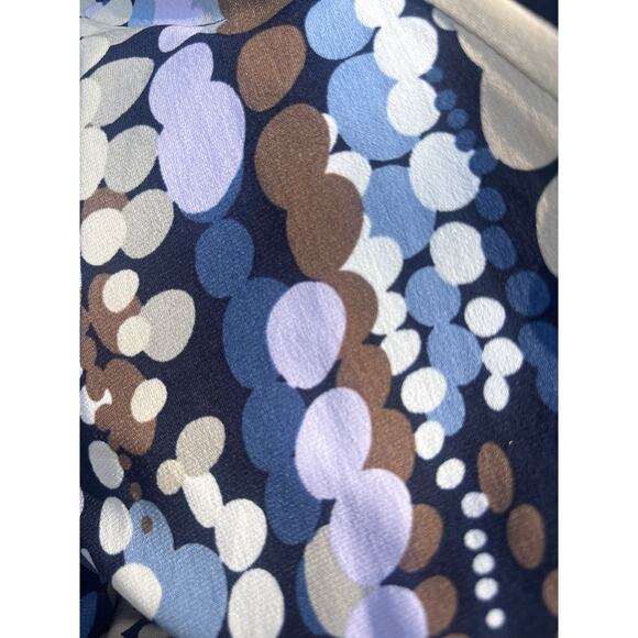 Dress Barn Career Dress Size 12 Purple Flowy A-line Silhouette V-neck & Back - Picture 3 of 12